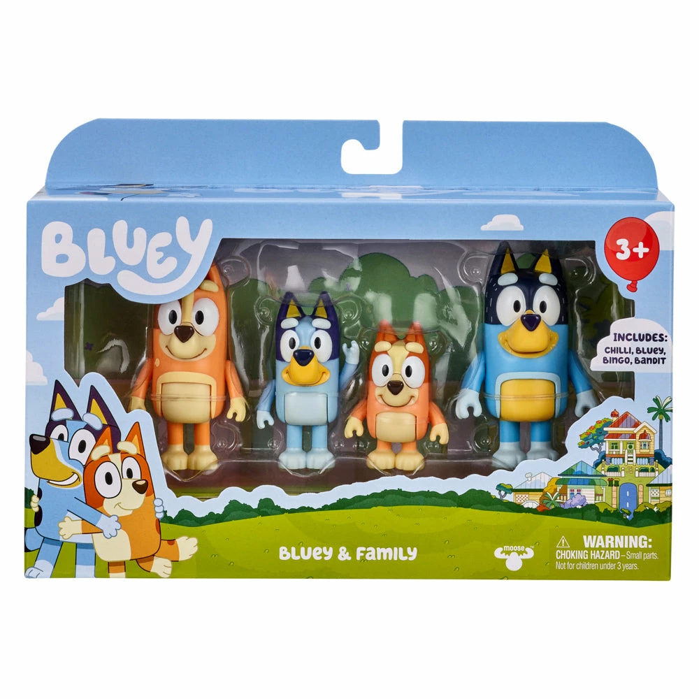 BLUEY FIGURINE 4 PACK S7 BLUEY & FAMILY