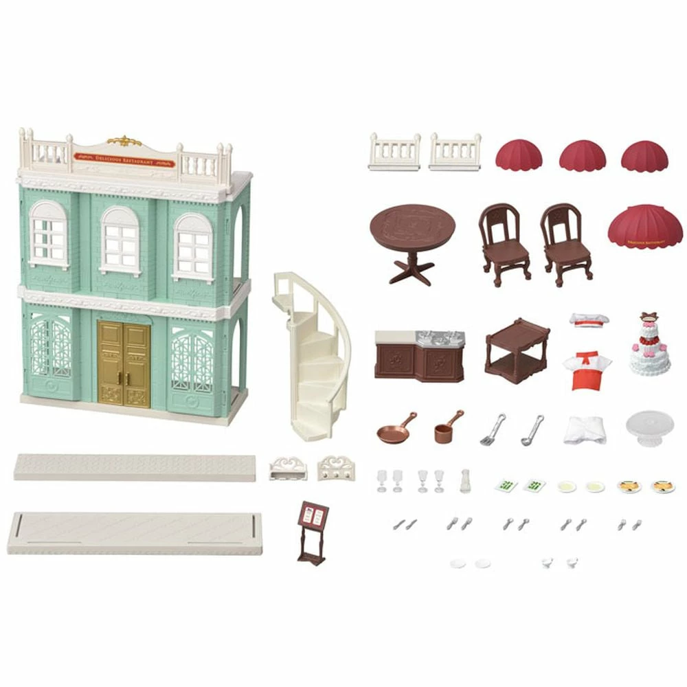 SYLVANIAN FAMILIES TOWN DELICIOUS RESTAURANT GREEN - Image 2