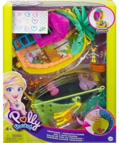 POLLY POCKET TROPICOOL PINEAPPLE PURSE COMPACT PLAYSET