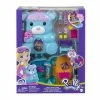 POLLY POCKET TEDDY BEAR PURSE COMPACT PLAYSET