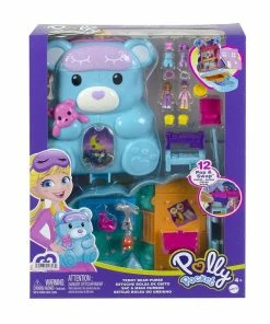 POLLY POCKET TEDDY BEAR PURSE COMPACT PLAYSET