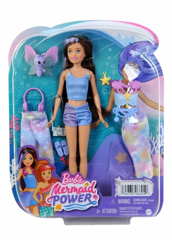 BARBIE MERMAID POWER DOLL FASHION AND ACCESSORIES - SKIPPER