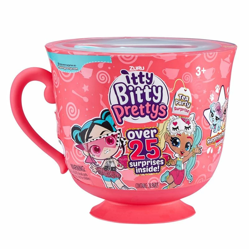 ZURU ITTY BITTY PRETTYS BIG TEA CUP PLAYSET ASSORTED STYLES
