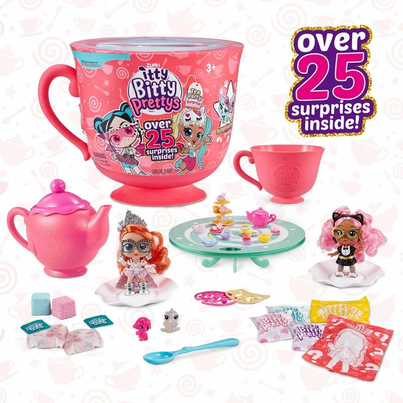 ZURU ITTY BITTY PRETTYS BIG TEA CUP PLAYSET ASSORTED STYLES - Image 3