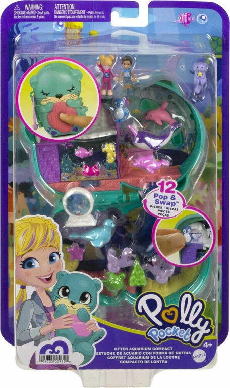 POLLY POCKET BIG POCKET WORLD OTTER AQUARIUM COMPACT - Image 2