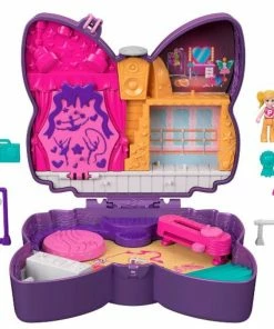 POLLY POCKET BIG POCKET WORLD SPARKLE STAGE BOW COMPACT