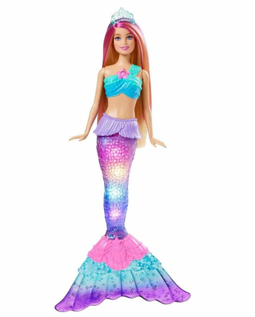 BARBIE DREAMTOPIA TWINKLE LIGHTS MERMAID DOLL PINK & BLONDE HAIR - Image 2
