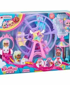 KINDI KIDS MINIS RAINBOW UNICORN CARNIVAL PLAYSET