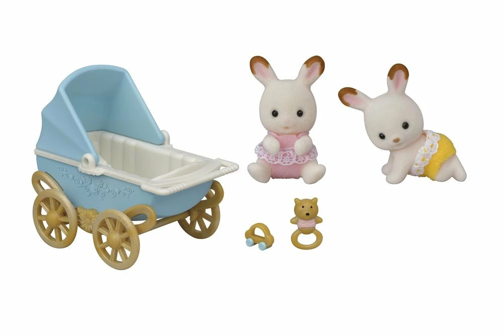 SYLVANIAN FAMILIES CHOCOLATE RABBIT TWINS SET - Image 2