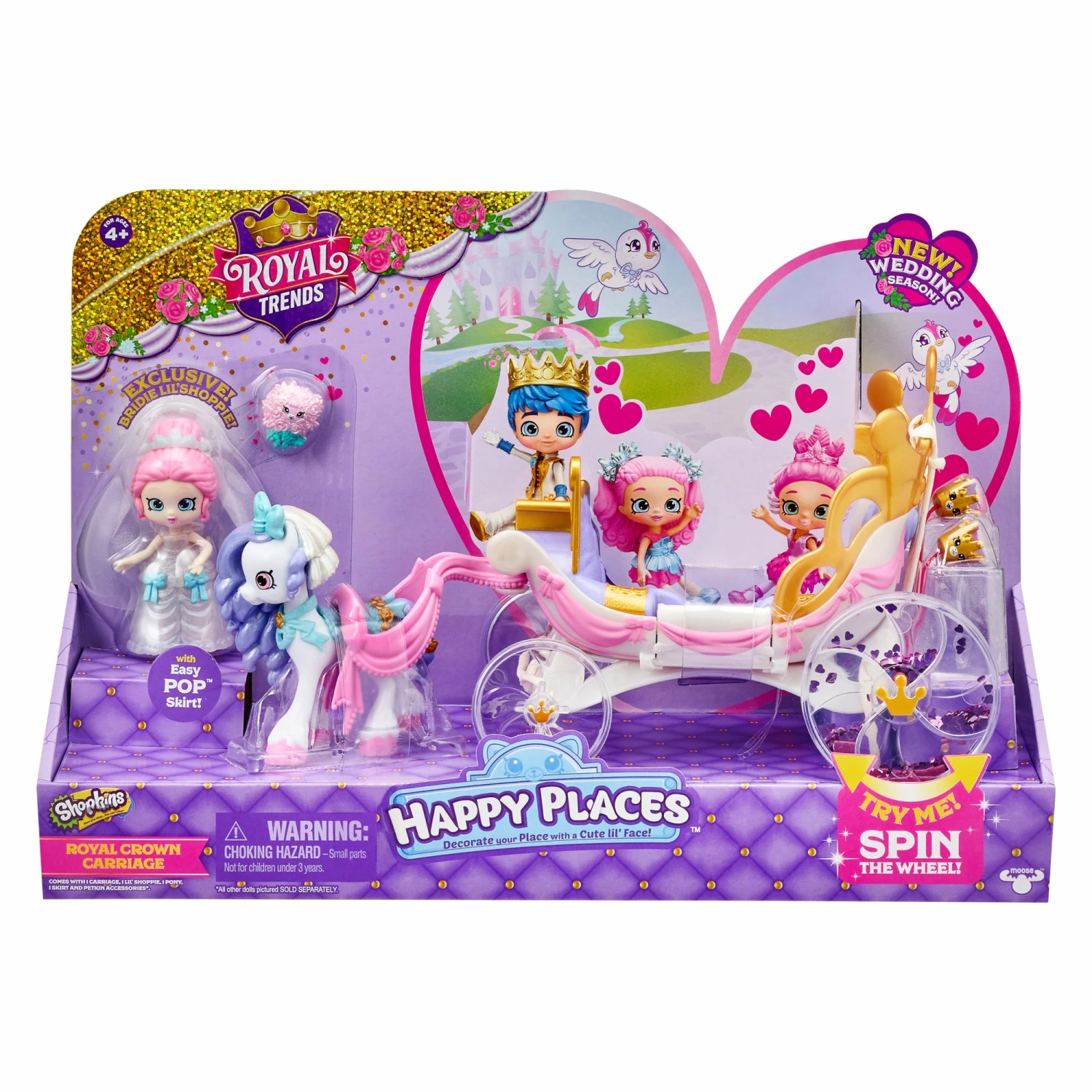 SHOPKINS HAPPY PLACES ROYAL CROWN CARRIAGE
