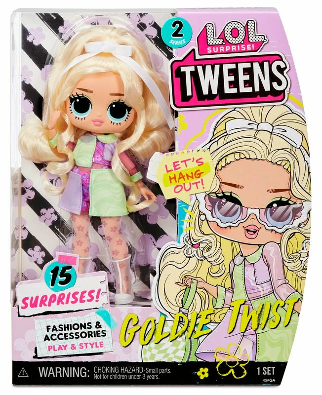 LOL SURPRISE TWEENS FASHION DOLL SERIES 2 GOLDIE TWIST