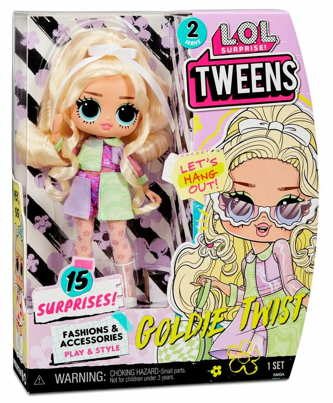 LOL SURPRISE TWEENS FASHION DOLL SERIES 2 GOLDIE TWIST - Image 2