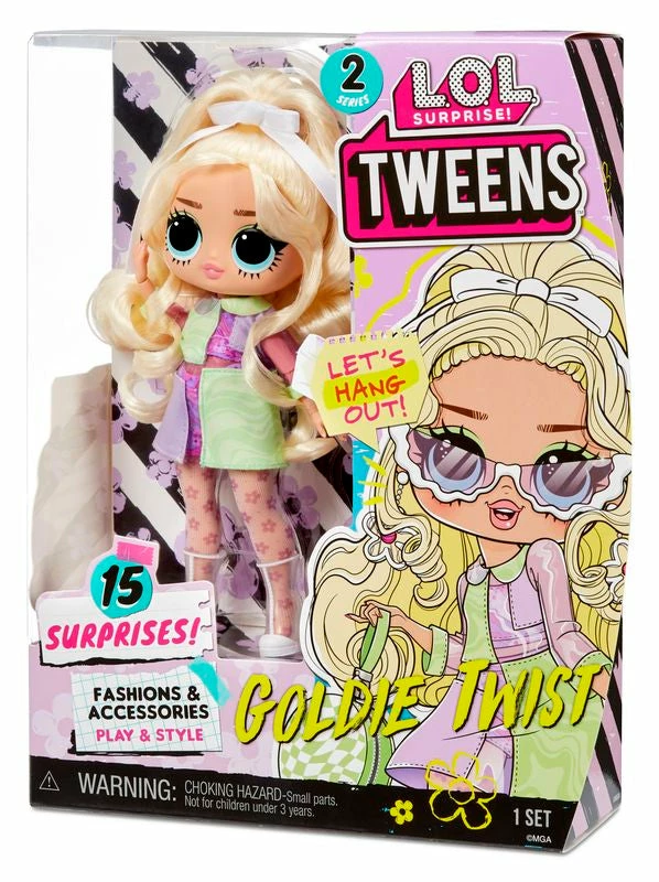 LOL SURPRISE TWEENS FASHION DOLL SERIES 2 GOLDIE TWIST - Image 3