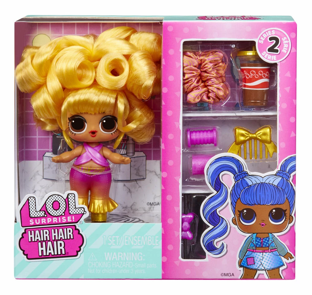 LOL SURPRISE HAIR HAIR HAIR TOTS DOLL SERIES 2 ASSORTED STYLES