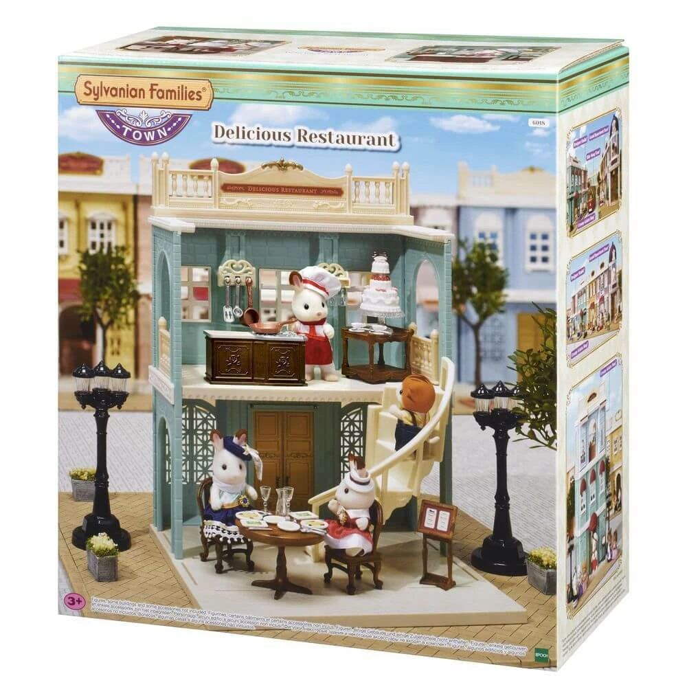 SYLVANIAN FAMILIES TOWN DELICIOUS RESTAURANT GREEN - Image 4