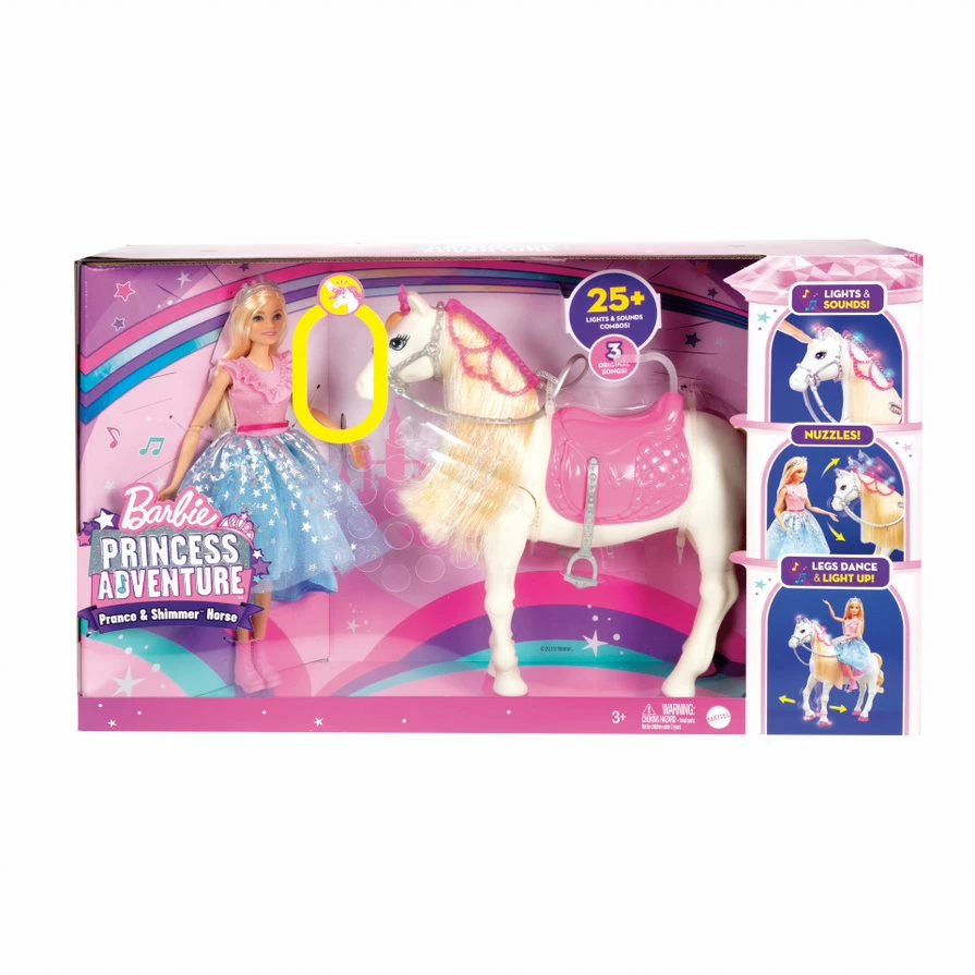 BARBIE PRINCESS ADVENTURE PRANCE AND SHIMMER HORSE