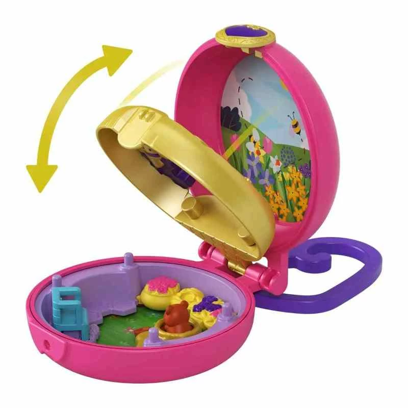 POLLY POCKET TINY COMPACT CIRCLE HONEY BEE - Image 2