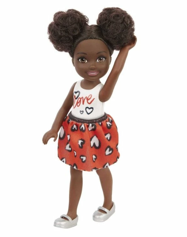 BARBIE CLUB CHELSEA DOLL HEART PRINT SKIRT