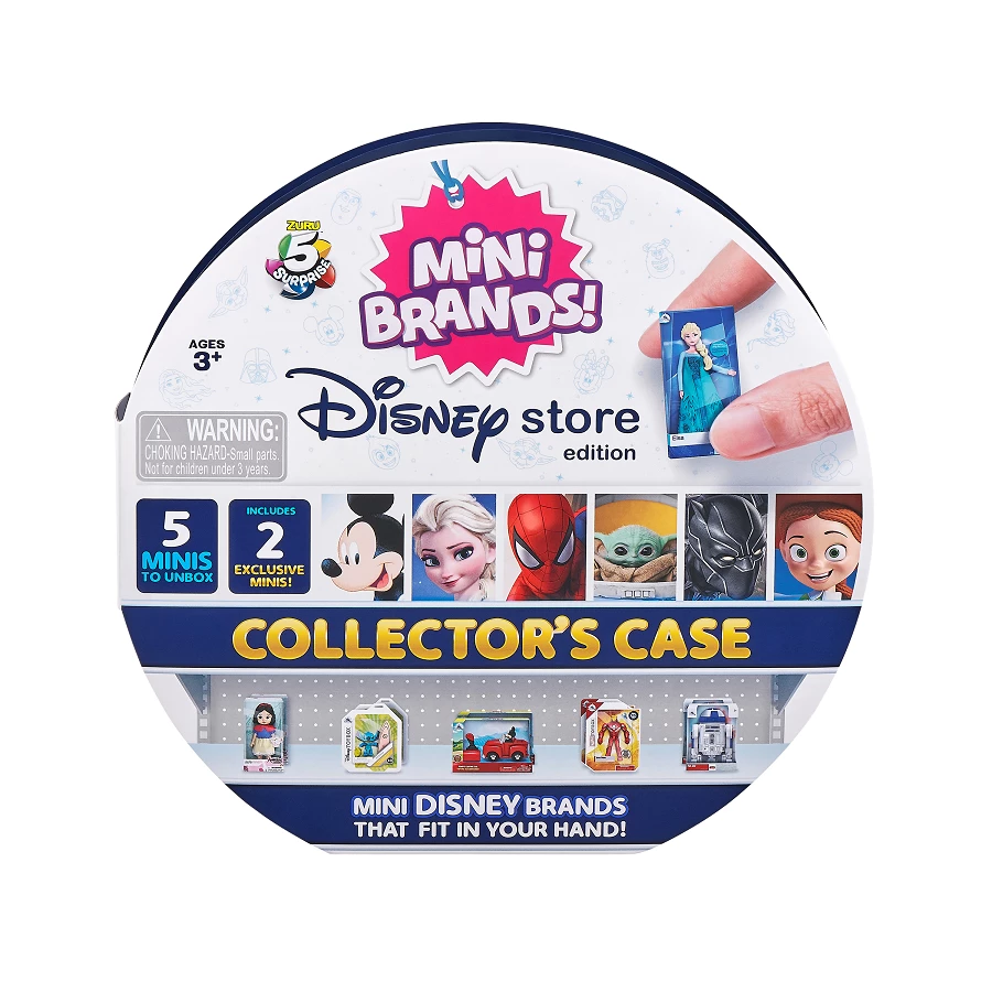 5 SURPRISE DISNEY STORE MINI BRANDS COLLECTORS CASE