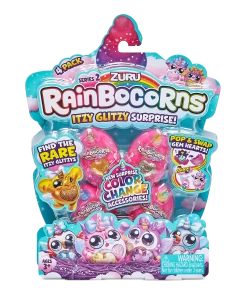 ZURU RAINBOCORNS ITZY GLITZY SURPRISE 4 PACK