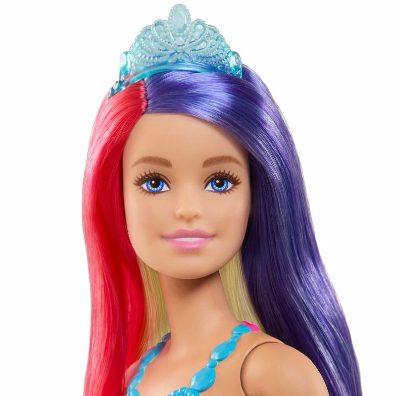 BARBIE DREAMTOPIA LONG HAIR FANTASY DOLL RAINBOW PRINCESS PINK TOP - Image 2