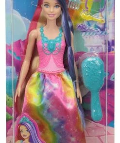 BARBIE DREAMTOPIA LONG HAIR FANTASY DOLL RAINBOW PRINCESS PINK TOP