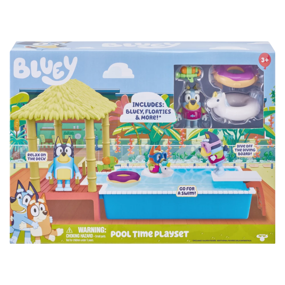 BLUEY POOL TIME FUN PLAY SET