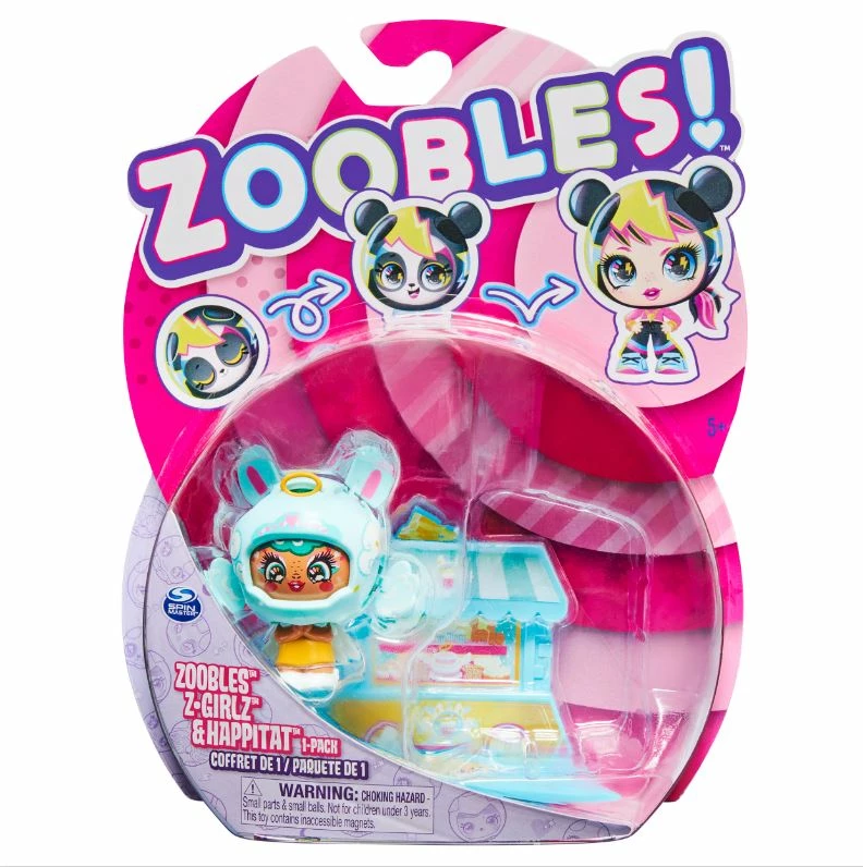 ZOOBLES GIRL HAPPITAT 1 PACK HEY-LO