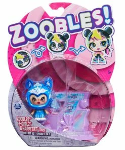 ZOOBLES GIRL HAPPITAT 1 PACK SNOWFIE