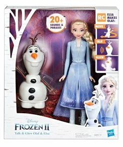 Disney FROZEN II TALK AND GLOW OLAF AND ELSA