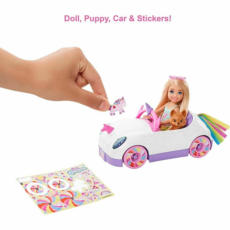 BARBIE CHELSEA DOLL & UNICORN CAR - Image 4