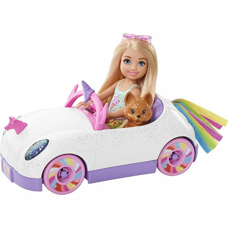 BARBIE CHELSEA DOLL & UNICORN CAR - Image 2