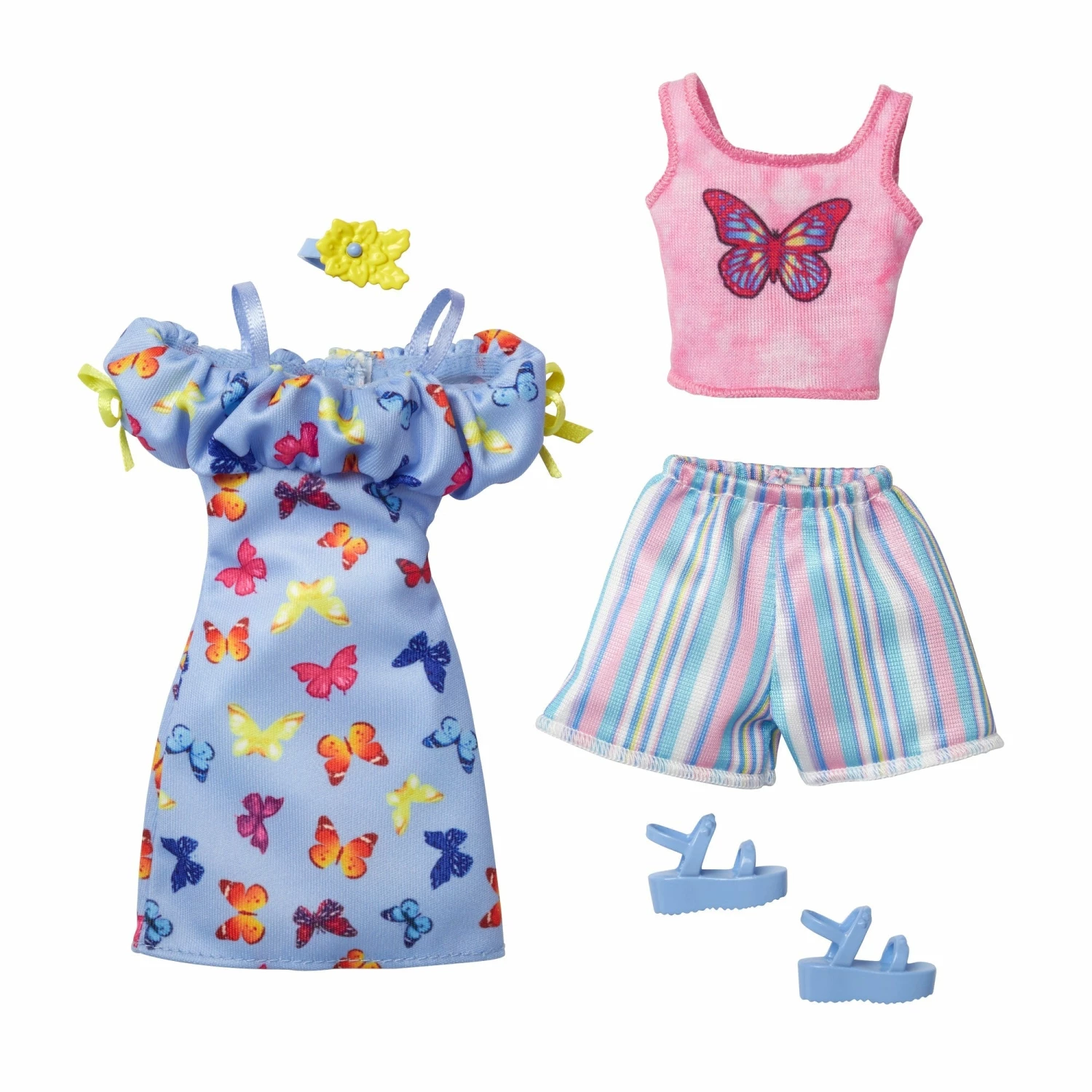 BARBIE FASHIONS 2 PACK BUTTERFLY DRESS AND PINK TOP - Image 2