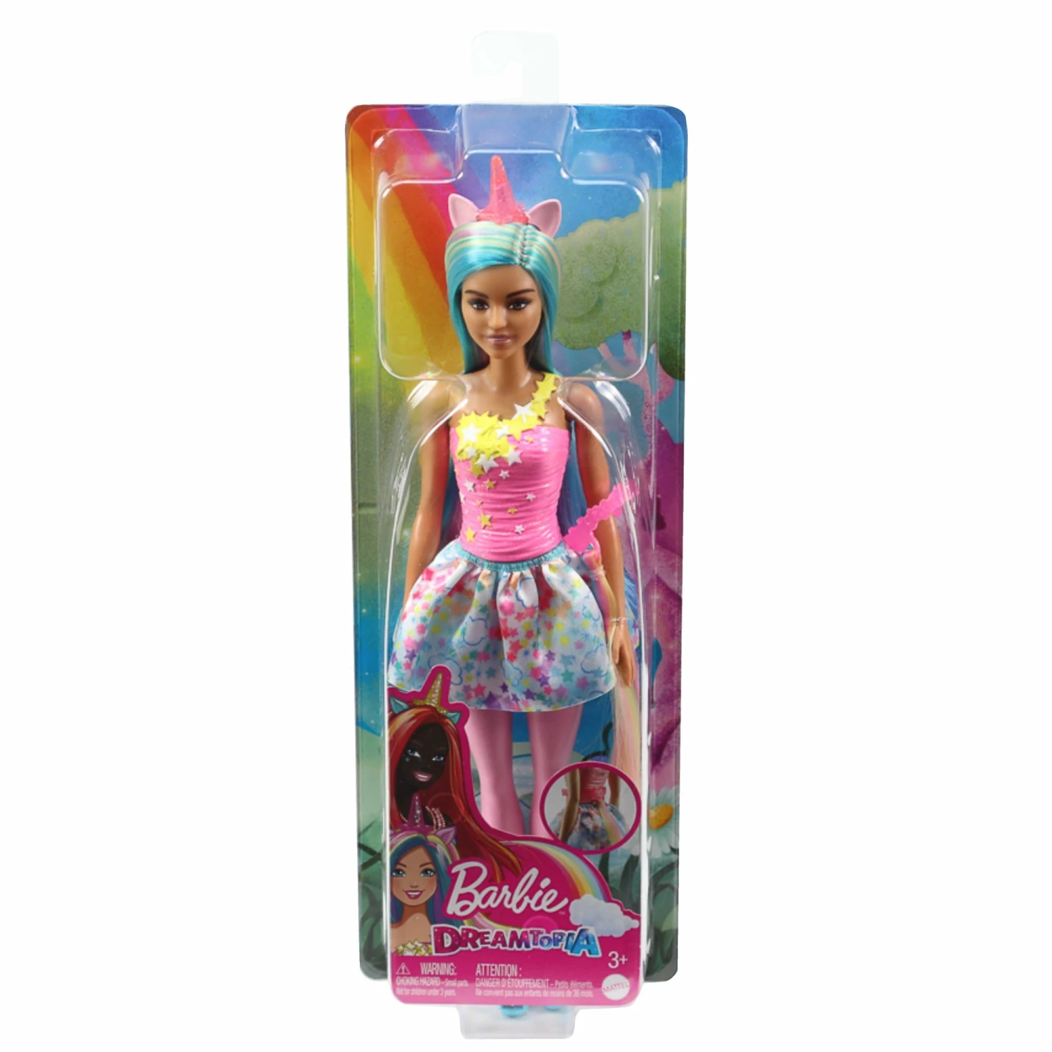 BARBIE DREAMTOPIA UNICORN DOLL PINK HORN