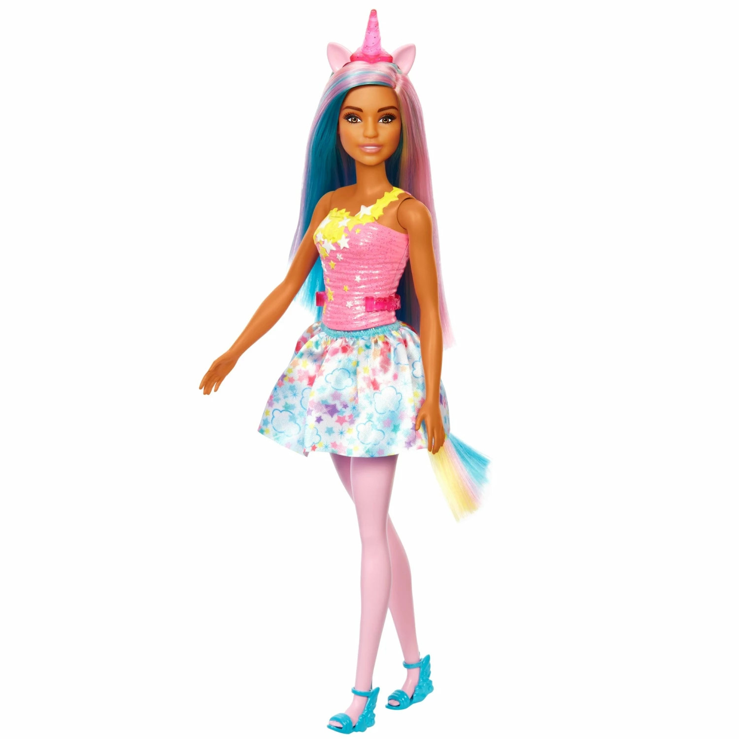 BARBIE DREAMTOPIA UNICORN DOLL PINK HORN - Image 3
