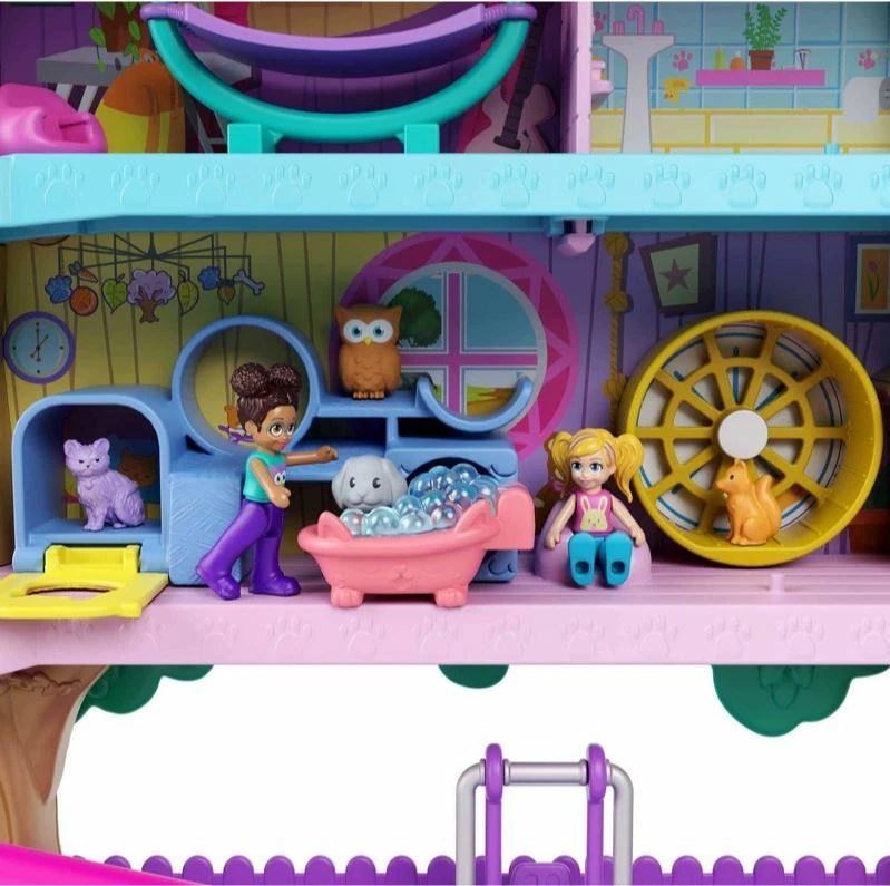 POLLY POCKET POLLYVILLE PET ADVENTURE TREEHOUSE PLAYSET - Image 5