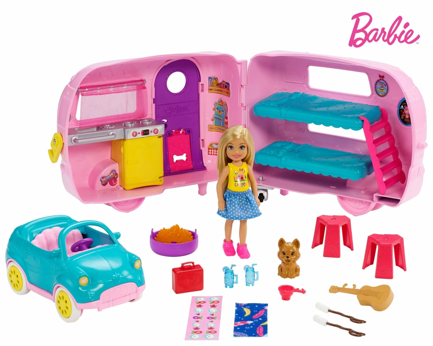 BARBIE CLUB CHELSEA CAMPER PLAYSET - Image 2