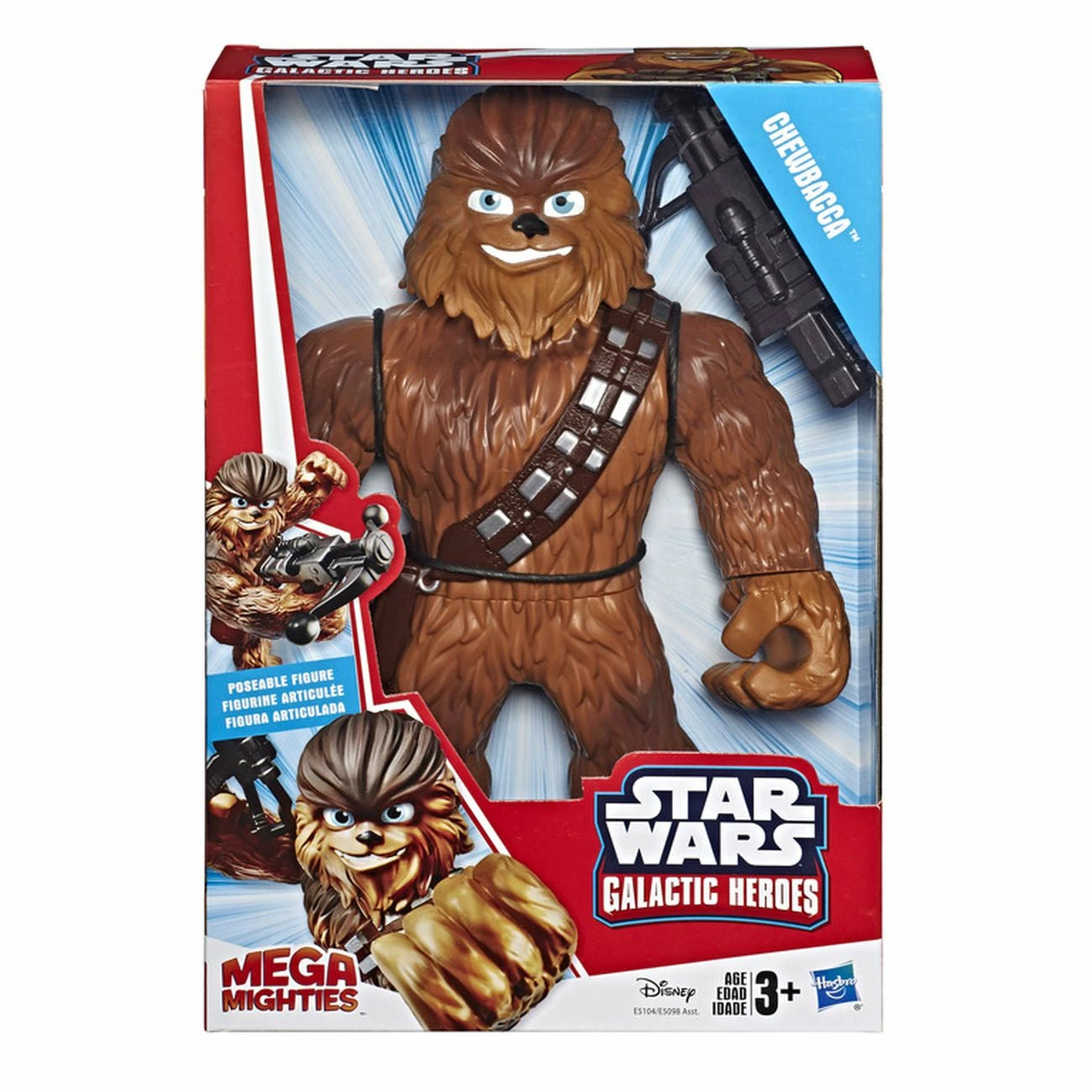 PLAYSKOOL HEROES STAR WARS GALACTIC HEROES MEGA MIGHTIES CHEWBACCA