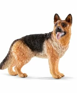 SCHLEICH GERMAN SHEPHERD (RED DOT)