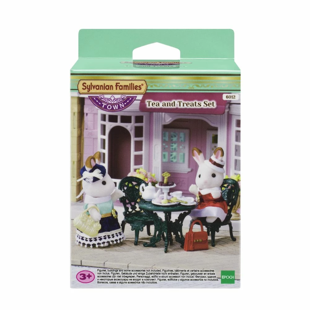 SYLVANIAN FAMILIES TOWN TEA AND TREATS SET WITH FURNITURE