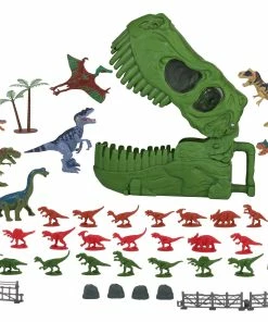 TOYWORLD DINO VALLEY SKULL BUCKET 45 PIECE PLAYSET