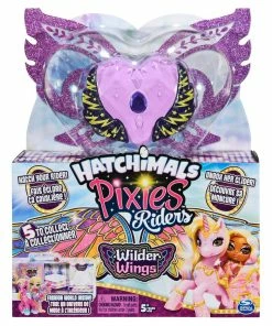 HATCHIMALS PIXIES RIDERS WILDER WINGS LAVENDER AND LIGHTING