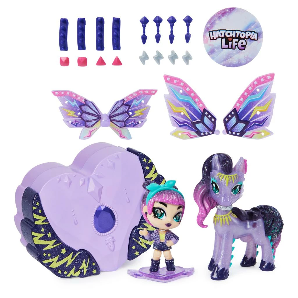 HATCHIMALS PIXIES RIDERS WILDER WINGS LAVENDER AND LIGHTING - Image 3