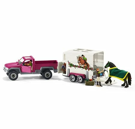 SCHLEICH PICK UP WITH HORSE BOX - Image 2